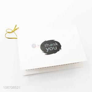 Factory directly supply rectangle thank you cards paper greeting card
