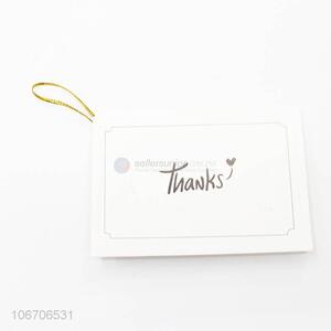 Top grade rectangle thank you cards paper greeting card