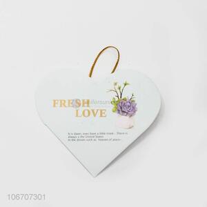 Good price custom logo heart shape paper greeting card