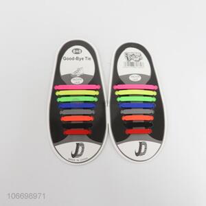 New Style Colorful 8+8 Silicone Shoe Lace
