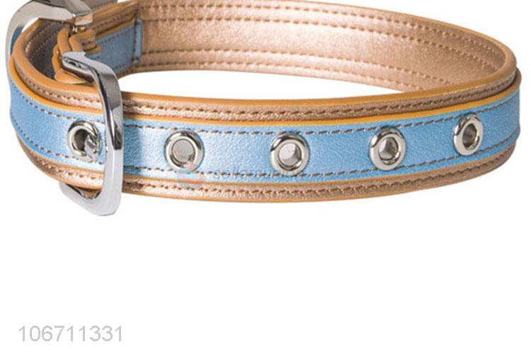 High Quality Cheap Fashion Design Leather Rolled Dog Collar