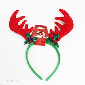 Good Sale Sequins Antlers Hair Hoop For Christmas