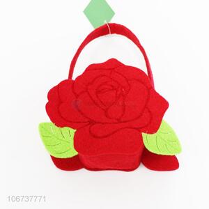 Wholesale creative flower shaped nonwovens basket nonwovens crafts