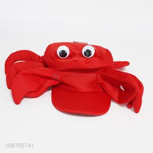 High Quality Red Crab Hat Festival Decorative Hat