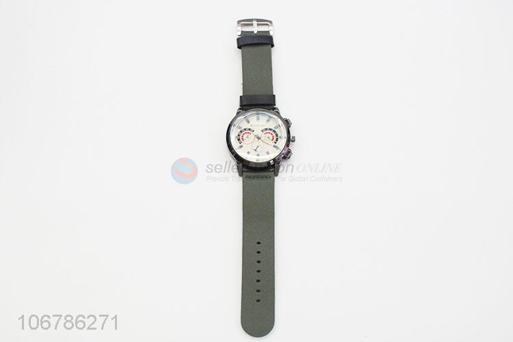 New Design PU Watchband Mens Wrist Watches Cool Watch