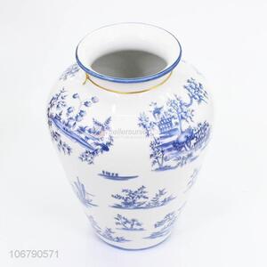 Newest Home Decoration Blue And White Porcelain Vase