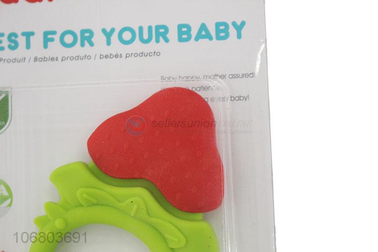 Latest arrival reusable baby teething toy silicone baby teether