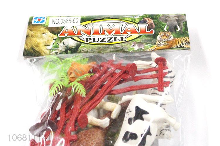 New Design DIY Pasture Animal Model Puzzle Toy Set