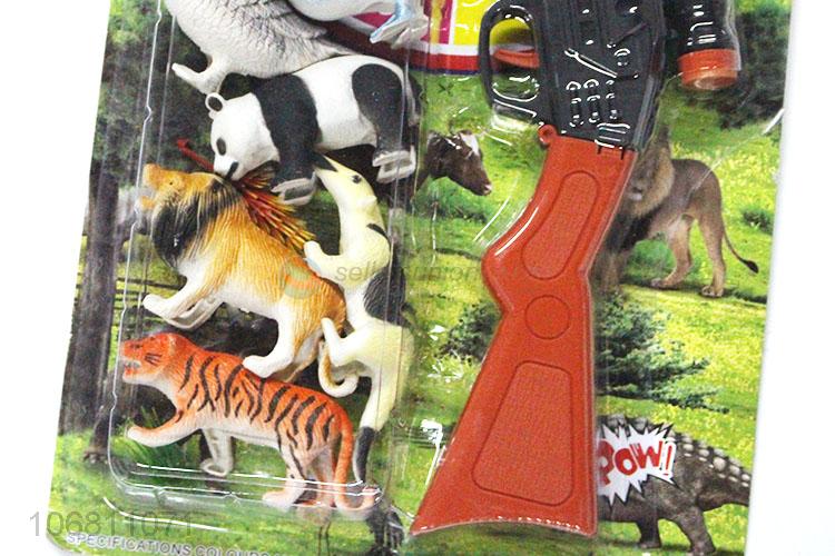 New Style Plastic Gun With Simulation Animal Set Toy