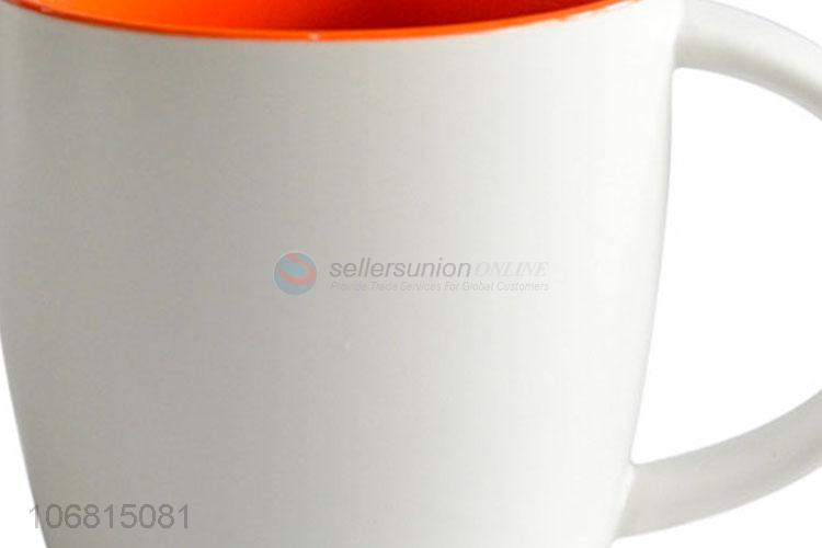 Wholesale color inside ceramic coffee cup ceramic water cup