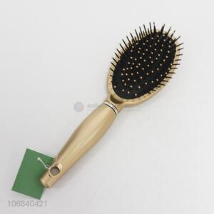 Wholesale deluxe gold paint hair comb with pp handle