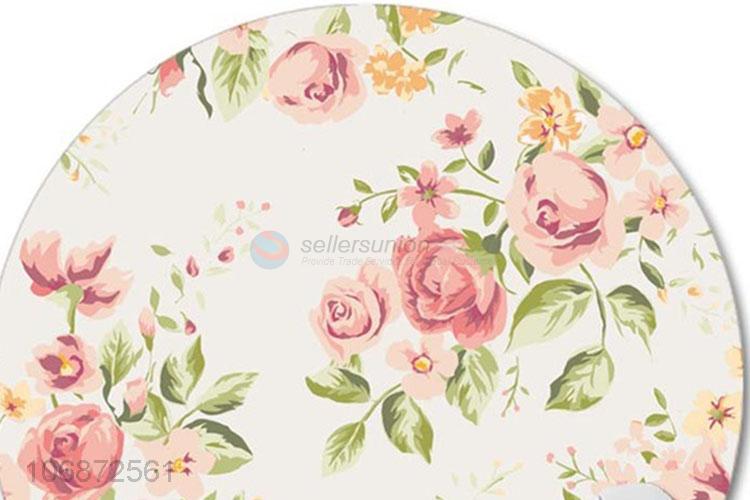 Promotion Gift Sublimation Flower Pattern Round Gamer Mouse Pad