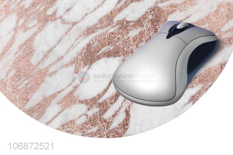 New Beautiful Round Marble Pattern Anti-Slip Computer Gaming Mouse Pad