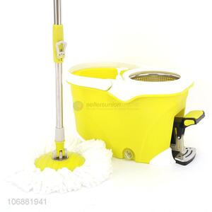 China OEM 360°spin microfiber cleaning <em>mop</em> with easy wring <em>mop</em> pedal bucket