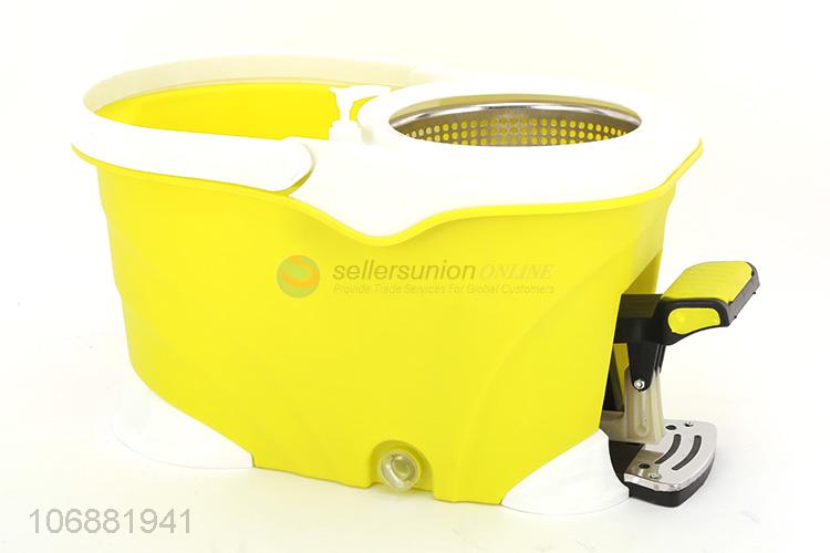 China OEM 360°spin microfiber cleaning mop with easy wring mop pedal bucket