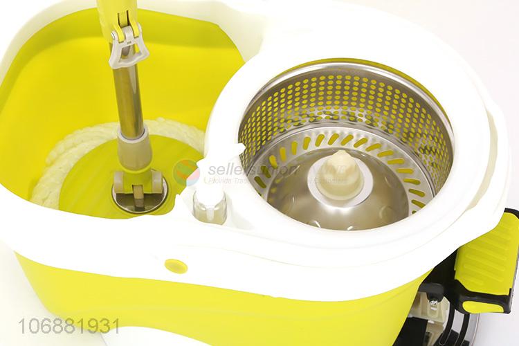 Custom logo 360°spin floor cleaning mop with easy wring mop pedal bucket