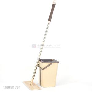 Hot selling magic hand free squeeze flood flat mop with bucket