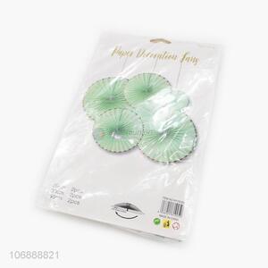 New products holiday party colorful hanging round paper fans