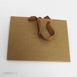 Wholesale cheap brown kraft paper gift bag folding shopping bag