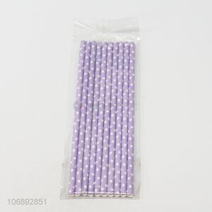 Good Quality 10 Pieces Colorful Paper Straw