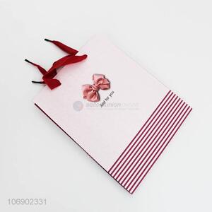 Factory sell reusable folding paper gift bag with handle