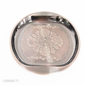 Good Quality Copper Plating Serving Tray Round Tray