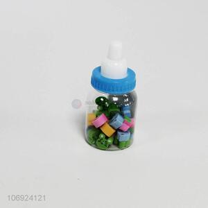 wholesale promotional <em>feeding</em> <em>bottle</em> contained mini eraser set for kids