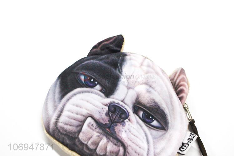 Custom personalized 3D dog printed coin purse coin bag