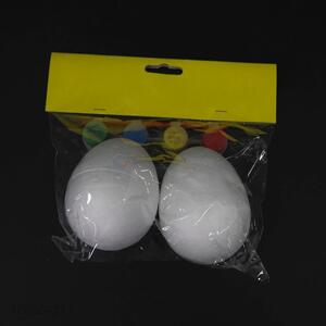 Factory wholesale white foam Easter egg set with paint and brush