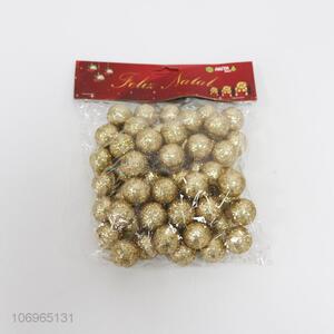 Wholesale hottest gold glitter Christmas ball for decoration