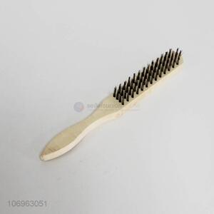 Cheap and good quality wooden handle steel wire brush
