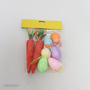 Best selling Easter decoration colorful foam eggs and carrots