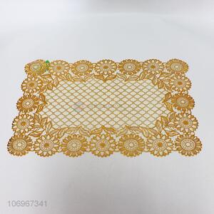 Fashion Style Rectangle Placemat Gold Table Mat