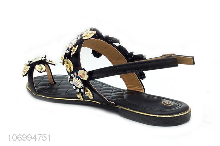 China supplier women fashion exquisit summer thong sandal