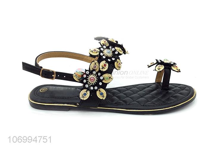 China supplier women fashion exquisit summer thong sandal
