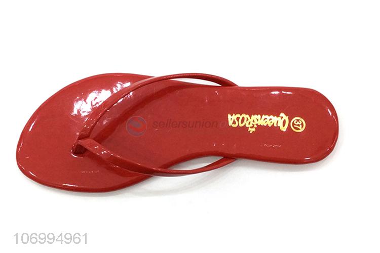 Wholesale custom logo 5 colors summer women flip flops slippers