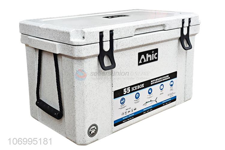 Best sale 55L food grade enviromental material insulated box cooler box
