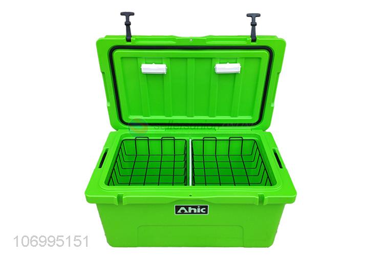 China manufacturer 85L food grade enviromental material insulated box cooler box