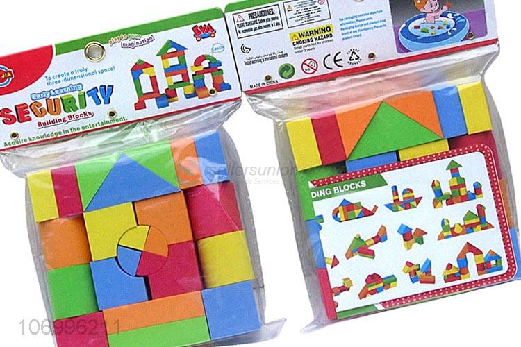 Best quality 25pcs colorful EVA building blocks kids intelligence toys