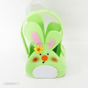 Premium quality cute rabbit chicken bag Easter egg felt basket