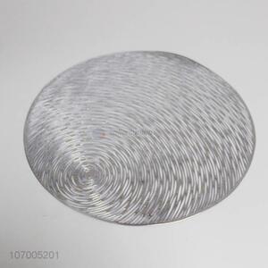 Factory sell pvc hollow design table decoration round waterproof placemat