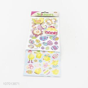 China OEM holiday decoration colorful puffy Easter stickers