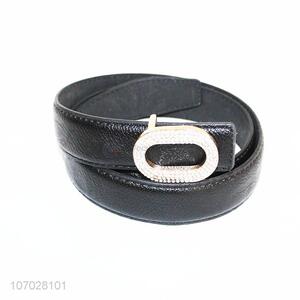 Fine design women pu material belt with rhinestones
