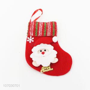 Hot sale fine Christmas stocking sock candy bag