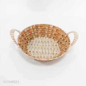 Custom home plastic wicker rattan basket bread fruit basket