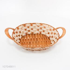 China supplier home plastic wicker rattan basket bread fruit basket