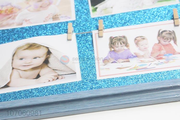 New Style Blue Glitter Photo Frame Decorative Picture Frame