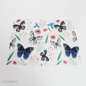 Wholesale rectangular butterfly design table pvc placemat