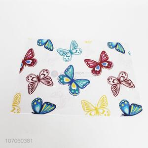 New arrival butterfly printing plastic pvc waterproof placemat