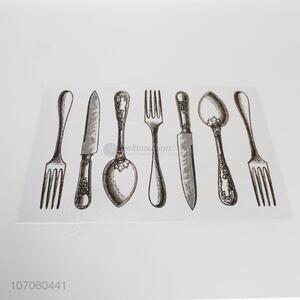 Reasonable Price Cutlery Pattern Design Pvc Placemats